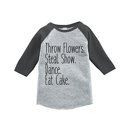 

7 ate 9 Apparel Toddler Girl s Funny Wedding Grey Raglan