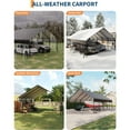thumbnail image 6 of 20X25 FT Heavy Duty Car Ports Kit Metal Carport Kit with Reinforced Frame & Anchor Bolts, for RV, Truck, Boat, Tractor Shelter, 100MPH Wind/35PSF Snow Rating, Easy Assembly, 6 of 8