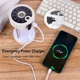 thumbnail image 3 of Lámpara solar LED para camping, recargable, 350 lúmenes, batería externa, 4 modos de iluminación, conector magnético tipo C con luz roja y linterna para camping, senderismo, pesca y emergencias., 3 of 5