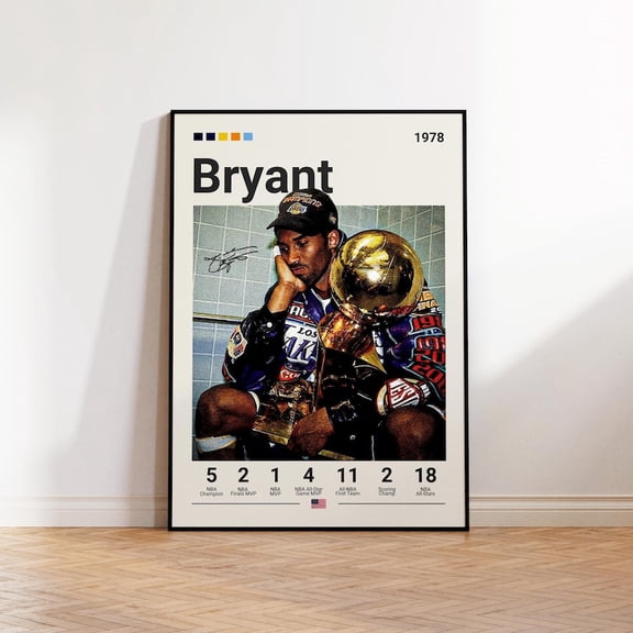 Kobe Los Lakers Bryant Legend Poster Angeles with Historic NBA Finals Aesthetic – Size 24x36 Unframed Poster
