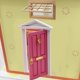 thumbnail image 5 of Decoración de puerta en miniatura de madera multiusos a escala 1/12 para casas de muñecas y dormitorios. Rosa roja, 5 of 8