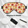 thumbnail image 4 of Goofa Cups of Tea Printed Sleep Eye Mask for Men Women, Zero Eye Pressure Sleeping Mask, Light Blocking Night Blindfold, Soft Eye Shade Cover, 4 of 7