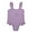 Purple, variant on Toddler Summer Sleeveless Girls Solid Colour Ruffles Swimwear Swimsuit Bikini Binding Design Outfit Fashionable Comfortable Girls Dress