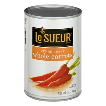 Le Sueur Whole Tender Baby Carrots, 15 oz, Can