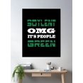thumbnail image 2 of Omg It'S People Poster Wall Art, Modern Wall Decor For Living Room Bedroom, 24x36 UNFRAMED, 2 of 3