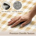 thumbnail image 6 of ODIKA 5'x7' Washable Area Rug Rag Vintage Layered Checkered Layout Farmhouse Stripe Border for Guest Room, Lounge, Apartment, Non-Slip Low Profile, Stain Resistant, 6 of 7