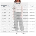 thumbnail image 3 of CBASIHI Girls Bow Print Corduroy Joggers Elastic Waist Comfy Casual Cute Fall Baggy Pants Black 8 T, 3 of 5