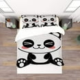 thumbnail image 2 of Printed Bed Bedding Set One Duvet Cover And Two Pillowcases Are Soft And Comfortable +x Cmpanda Animal 135*200 Cm, 2 of 5