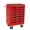 Red, variant on Noble House 6-Drawer Mobile Steel Tool Organizer with Key Lock, Ball Bearing Slide Storage Cabinet Box, Green