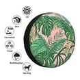 thumbnail image 5 of XMXY Tropical Greens Leaves Design Spare Tire Cover, Universal Waterproof Cover for Jeep RV Tire Wheel Protection, 14 inch, 5 of 8