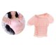 thumbnail image 5 of Modelo de ropa ajustada con manga abullonada 1/6 hecha a mano que se ajusta al modelo de femenina de 12 pulgadas Rosa C Baoblaze miniatura de manga corta, 5 of 8