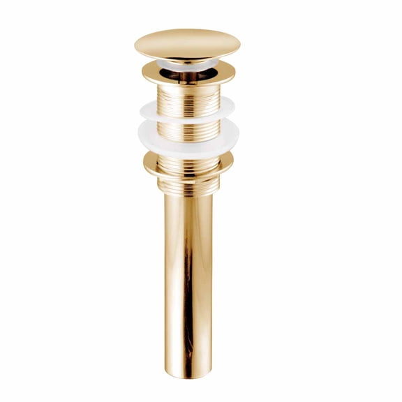 Oversized Pop-up Sink Drain Glass Vessel Sink Brass PVD| Renovator's Supply