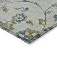 thumbnail image 4 of 8' X 10' Taupe Navy Blue And Denim Blue Floral Washable Indoor Outdoor Area Rug, 4 of 5