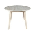 thumbnail image 2 of 42" Round Solid Wood Dual Drop Leaf Table in Unfinished, 2 of 8