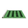 thumbnail image 2 of Ahgly Company Machine Washable Indoor Square Abstract Emerald Green Modern Area Rugs, 7' Square, 2 of 4