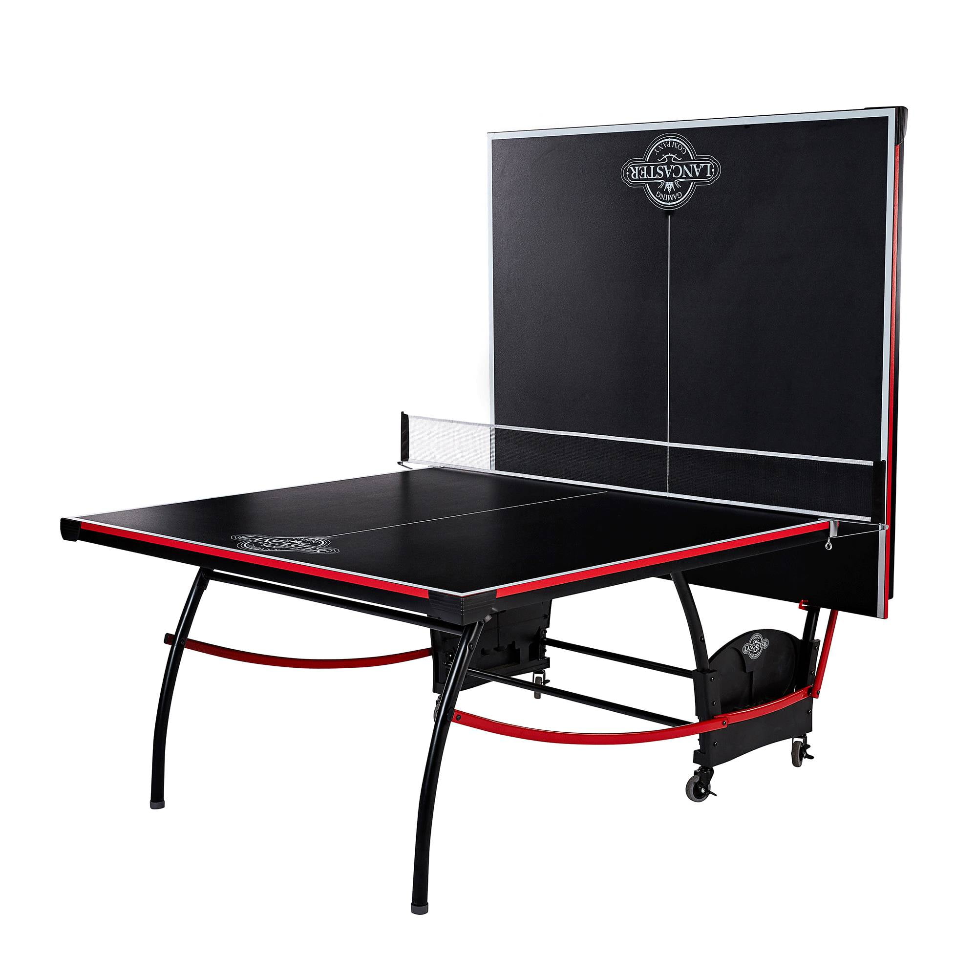 Lancaster 4 Piece Official Size Indoor Folding Table Tennis Ping Pong Game  Table 821735440110