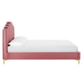 thumbnail image 5 of Modway Olivia Queen Performance Velvet Polyester Platform Bed in Dusty Rose, 5 of 11