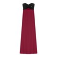 thumbnail image 5 of GaThRRgYP Stylish V-Neck Sleeveless Dress,Women's Fashion Sleeveless Back Dress Wine S, 5 of 8