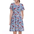 thumbnail image 1 of Disketp winter Dachshund para Vestido de Manga Corta para Mujeres, Vestidos de Verano para Mujeres, Casual y Holgado para la Playa, 1 of 6