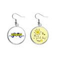 thumbnail image 1 of EsES empuñadura de hueso grande Pendiente Sol Flor Pendiente Joyas Moda Unbranded M, 1 of 3