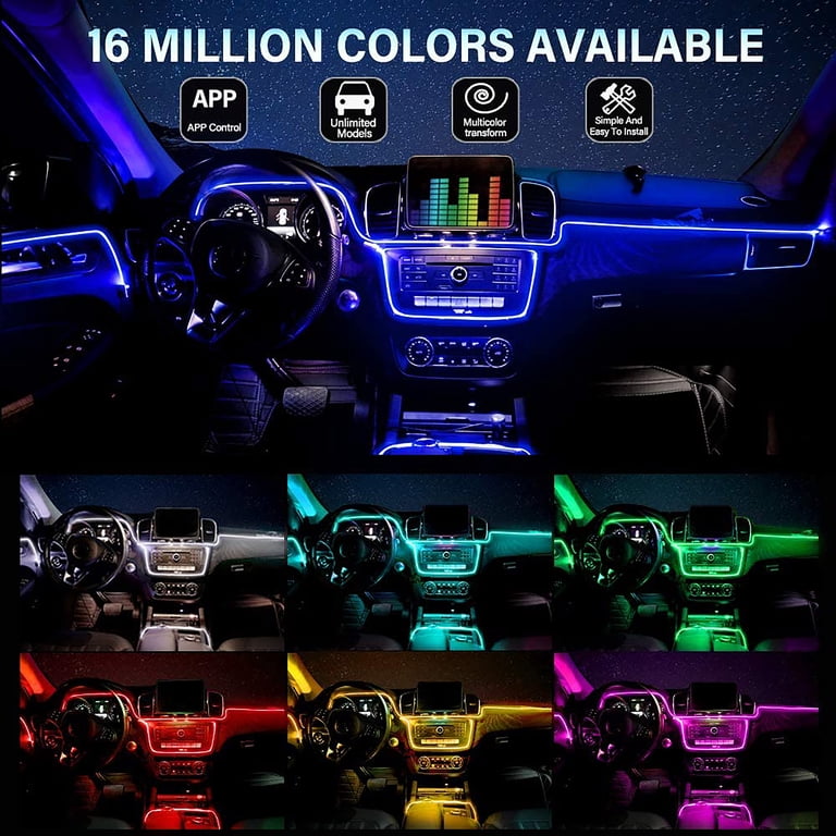 Sound-Reactive Fiber Optic Car Interior Lighting Kit photo 6