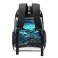 thumbnail image 2 of Sikiie Hawaiian Ship Dolphin Clear Backpack, Transparent Bookbag for School for Women Men, Capacity Clear Bag for College, Travel, 2 of 7