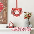 thumbnail image 4 of Jessee 6 Pcs 7 Inch Mini Valentine's Day Decor Wreaths Small Love Wreath Cabinet Wreath Outdoor Decorations for Valentine's Day Wedding Porch Window Front Door Decor, 4 of 7