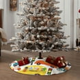 thumbnail image 4 of Defioc Transports with Animals for Christmas Tree Skirt Snowman Xmas Tree Skirt Farmhouse Christmas Decorations Tree Mat for Holiday Party Decor-36", 4 of 6