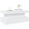 thumbnail image 4 of vidaXL Coffee Table with LED Lights White 90x50x40 cm, 4 of 5