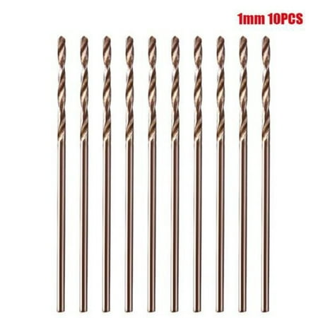 

Leke 10pcs Drill Bit Set High Speed Steel Straight Shank Twist Hand Drill Bits