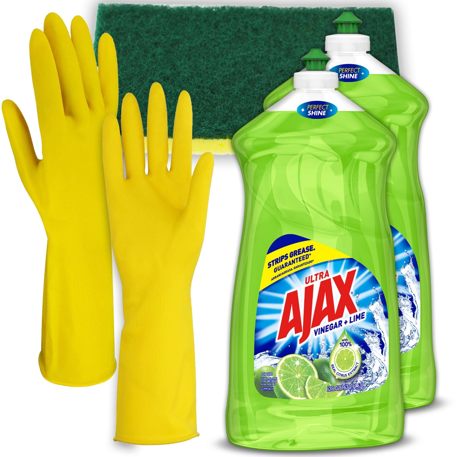 Ajax Dish Soap Kit (2 PK) Ajax Dishwashing Liquid Vinegar And Lime