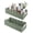 Green, variant on 2 Pcs Wicker Baskets with Wood Handles, Toilet Paper Basket, Handmade Woven Rectangular Storage for Bathroom, Home Sundries Storage (Brown S+L)