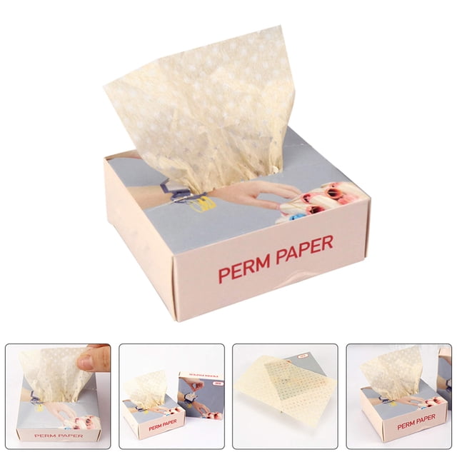 VERDANVERSE 200Pcs Multi Color Hair Perm Paper Sheets Light Weight Hair Styling Tool for Perming