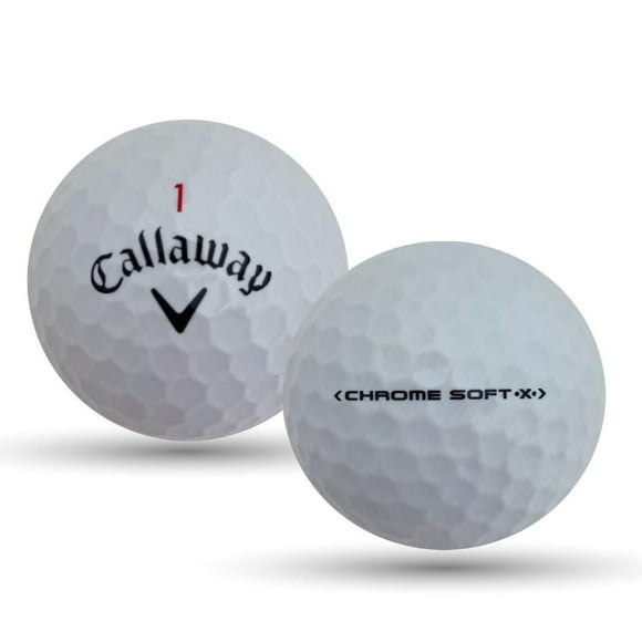 Mulligan - 48 balles de golf récupérées Callaway Chrome Soft x 4A, Blanc