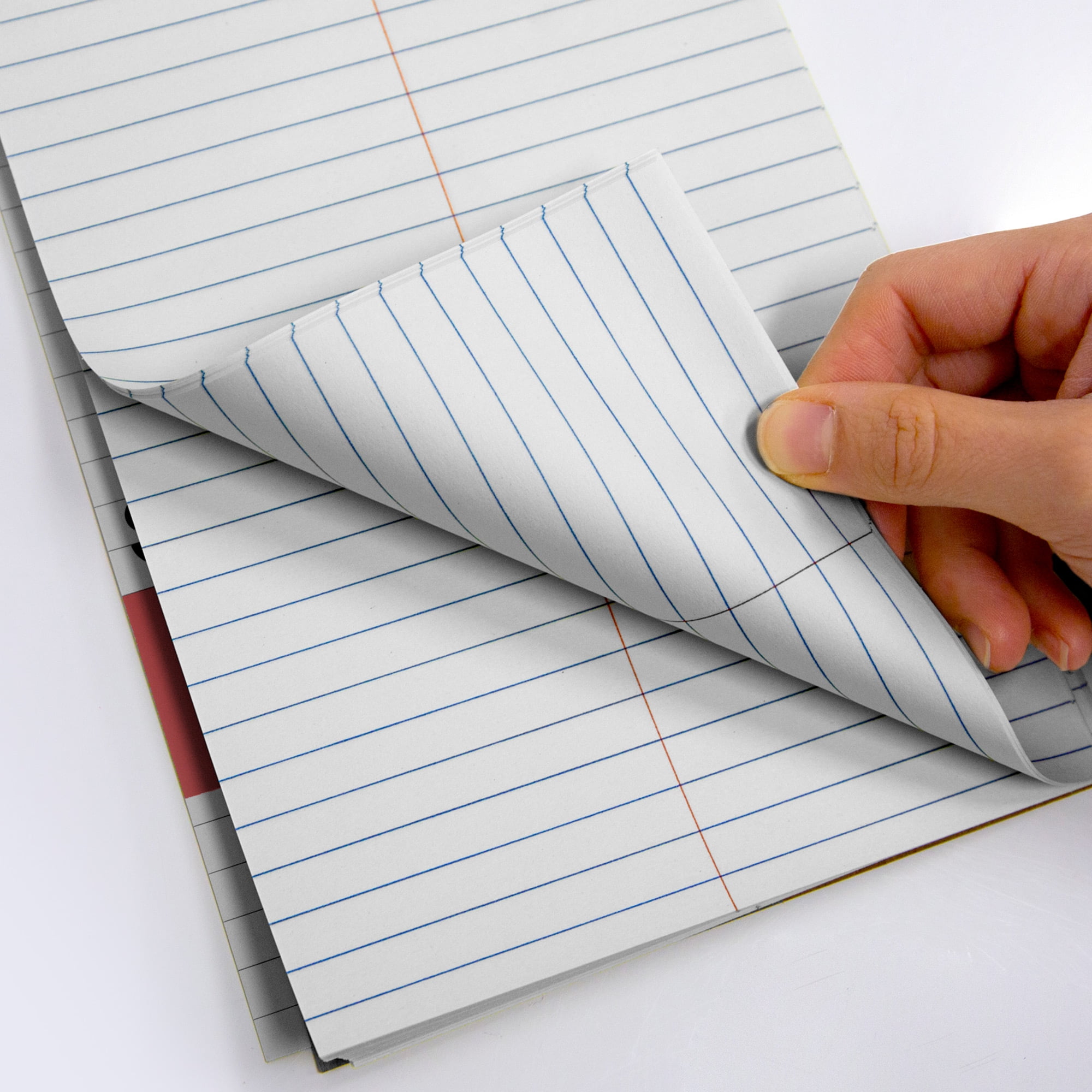 BAZIC Perforated Writing Pad, 80 Sheets 6"x9" White Gregg Ruled Steno Book, 48-Pack