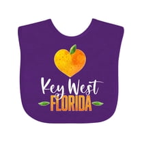 Inktastic Key West Florida Orange in Heart Boys or Girls Baby Bib