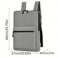 thumbnail image 2 of 1pc Gray 14-15 Inch Men's Ultra-thin Business Backpack, Computer Laptop Notebook Backpack, Lightweight Waterproof Backpack, Business Commuter Doument File Storage Bag, 2 of 5