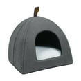 thumbnail image 2 of Cats Nest Bed Nonslip Universal Semi Enclosed Cat Bed for Indoor Cats Gray S, 2 of 8