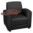 thumbnail image 6 of Nova Tablet Arm Vinyl Chair- Black/Java, 6 of 8