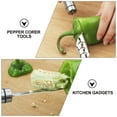 thumbnail image 3 of BESTYASH 2Ud Herramientas Para Quitar De Pimiento De Acero Inoxidable Plata, 3 of 8