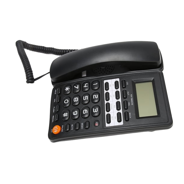Teléfono de botones grandes ANGGREK Teléfono fijo con control de volumen del timbre con cable para personas mayores