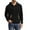 Black, variant on Linen Shirts for Men Hooded Pullover Drawstring Casual Breathable Fall Long Sleeve Sweatshirt with Pockets