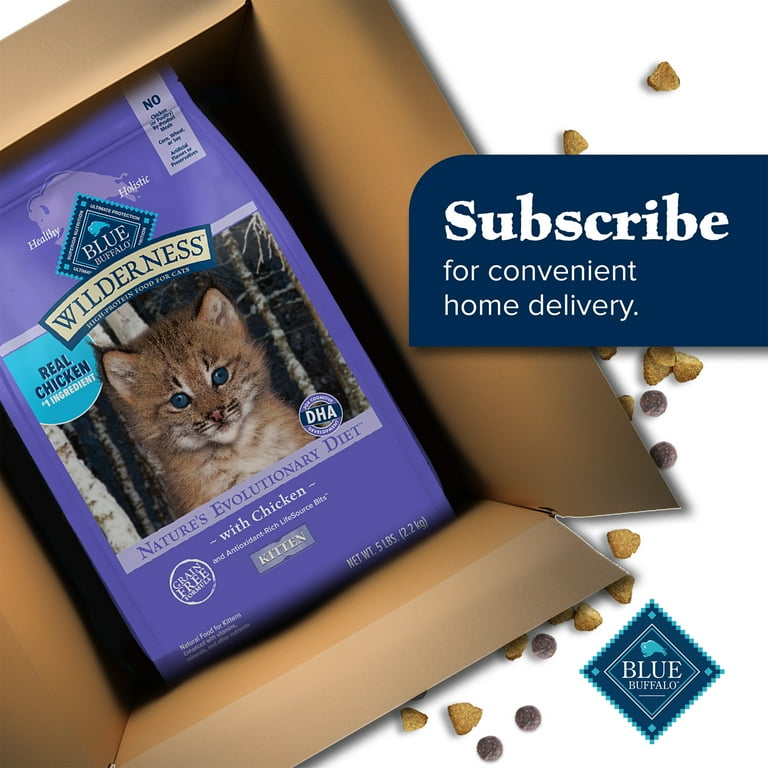 Blue Buffalo Wilderness Healthy Natural Kitten Dry Cat Food, High