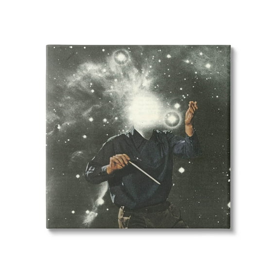 Stupell Industries Abstract Astral Composter Night Sky Graphic Art Gallery Wrapped Canvas Print Wall Art, Design by Matheus Lopes Castro