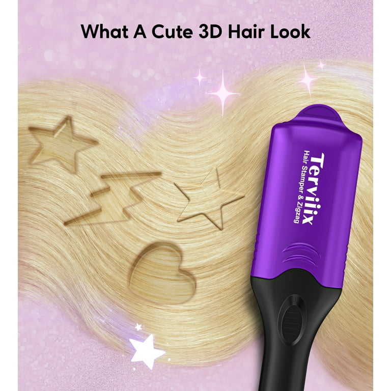 Terviiix Ceramic Hair Crimper Tool with 4 Interchangeable Terviiix Ceramic Hair Crimper Tool with 4 Interchangeable