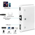 thumbnail image 3 of Lightning to RJ45 Ethernet Adapter for iPhone/iPad,Apple MFi Certified 3 in 1 RJ45 Ethernet LAN Network Adapter with USB 3.0 Camera Adapter and Lightning Charge Port,Supports 100Mbps Ethernet Network, 3 of 7