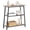 Greige + Black, variant on Vintage Brown-Black Narrow Entryway Table, 3-Tier Open Storage Console Table, Multifunctional Sofa Side Table Hallway Accent Table, Suitable for Entryway Foyer Corridor Living Room Home Furniture