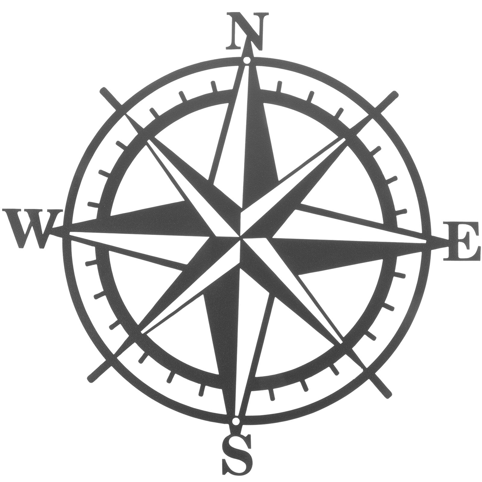 Metal Compass Ornament Decorative Nautical Compass Wall Decor Wall