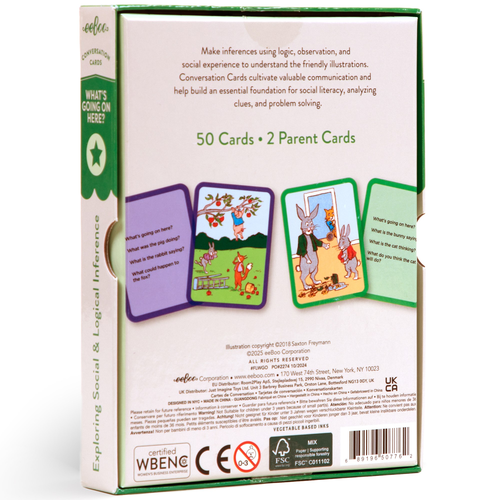 eeBoo What's Going On Here? Conversation Flashcards, Ages 3+