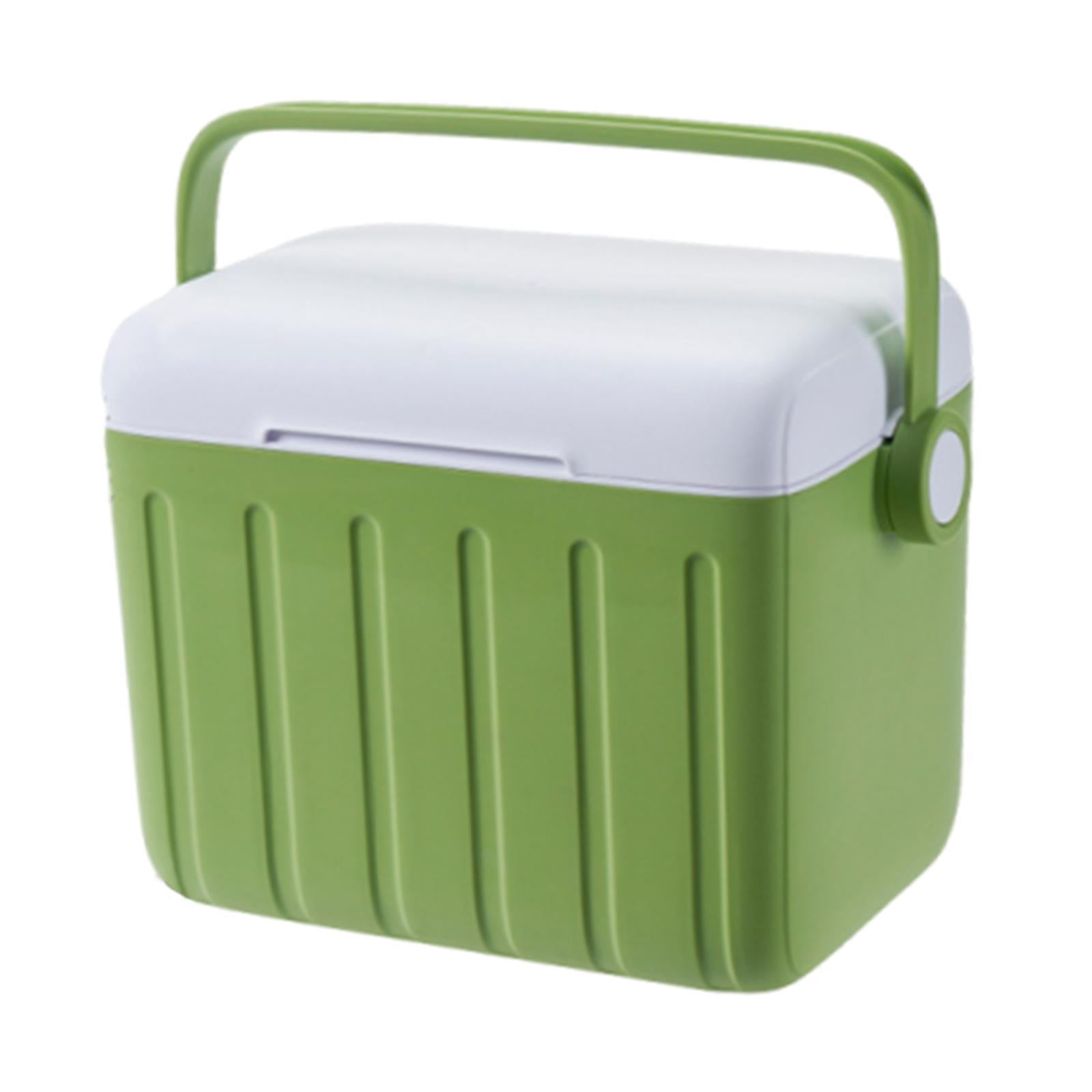 QccHieUs Cooler Box Hot/Cold Retention Cooler Ice Chest Box Storage Container for Outdoor Green